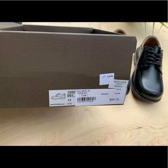 Florsheim boys black dress shoes - Picture 9 of 14